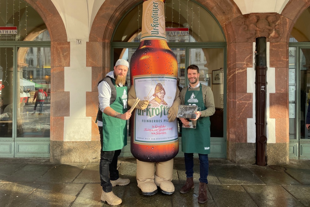 Ur-Krostitzer Wintergrillen: Marktplatz