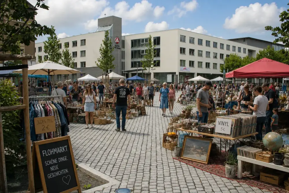 Trödelmarkt am Huygensplatz